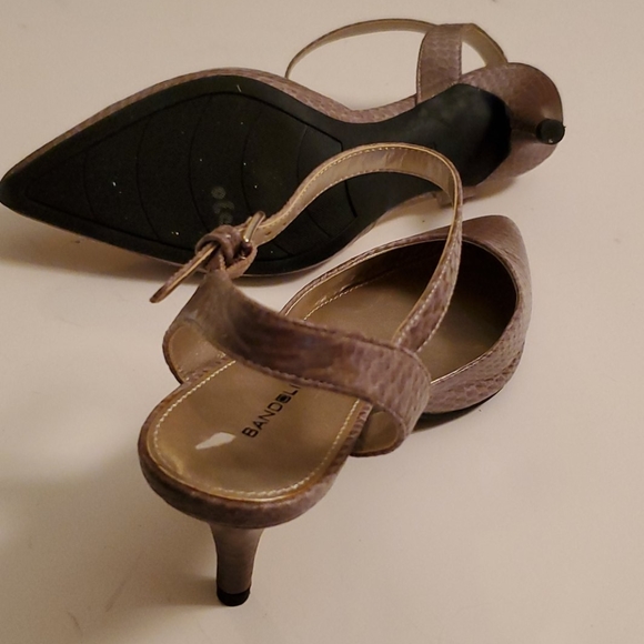 Bandolino leather snake look sz 8 Shoes 3" Heel - Picture 4 of 5
